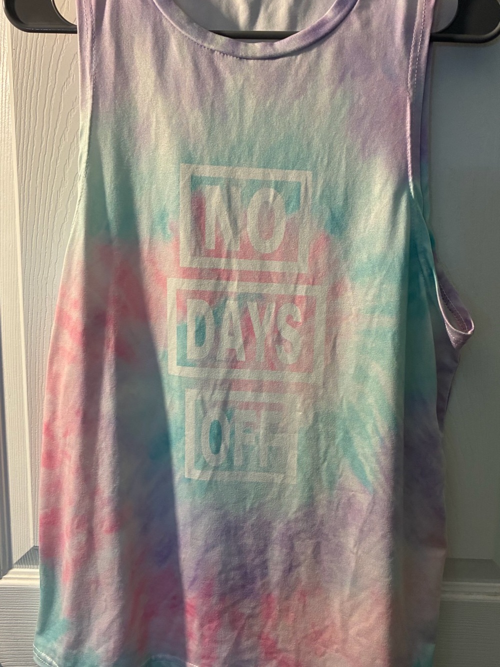 Women’s Tie-Dye Sleeveless Tank Top - Pastel Rainbow